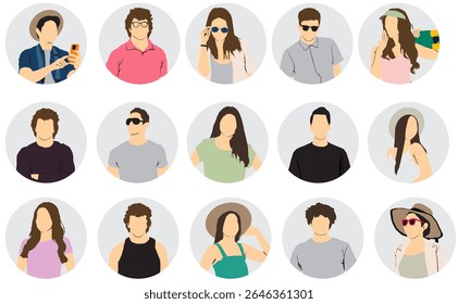 collection of people profile avatar 
