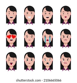 Collection of people showing emotions