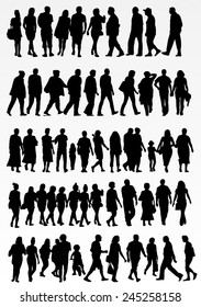 collection of people silhouettes