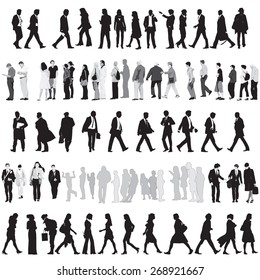 Collection Of People Silhouettes