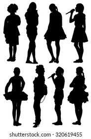 Collection of people silhouettes