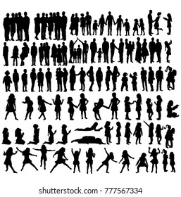 collection of people silhouettes