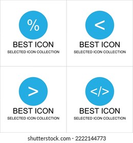 a collection of percent symbol logos and math programs can be used for businesses and brands