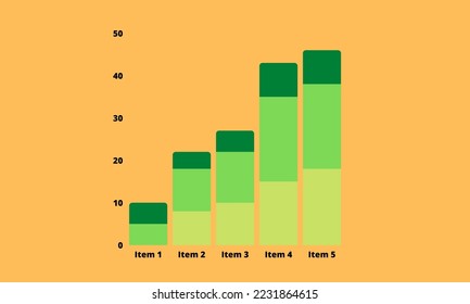 Collection of percentage diagrams from 0 to 100 with blue, yellow, green background.