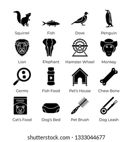 Collection Of Pet Glyph  Icons