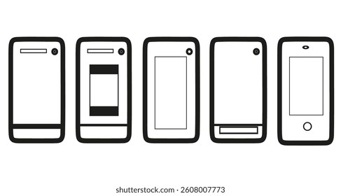 Collection of phone icons for different models