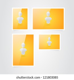 Collection of Photo frames in vector