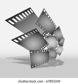 Collection of photographic shots on a light background