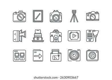 Collection of Photography and Digital Design Icons