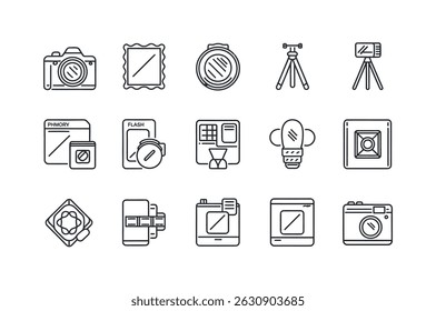 Collection of Photography and Digital Design Icons
