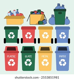 collection of pictures about rubbish