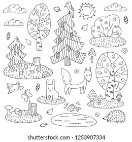 31,806 Nature animal trees doodle Images, Stock Photos & Vectors ...