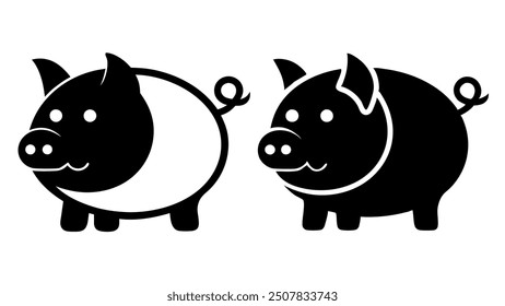 A collection of pig icons in various styles, ideal for use in farm-related designs, children's content, and animal-themed projects. These icons are perfect for adding a playful touch to any project.