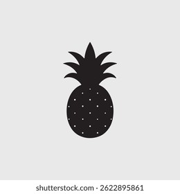 A collection of pineapple tropical fruits isolated on a white background.