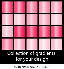 Collection pink gradients