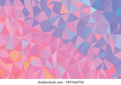 A collection of pinkpurple triangles Polygon style EPS