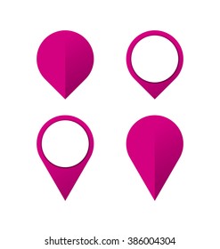 collection of pinpoint icons for logo or map applications