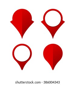 collection of pinpoint icons for logo or map applications