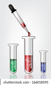Collection of Pipette with flasks