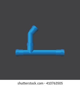 Collection of plumbing pipe of various angles