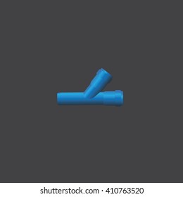 Collection of plumbing pipe of various angles