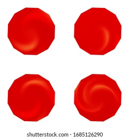 Sammlung von mehrfarbigen, glatten Hintergründen. Trendfarbene Pastellfarben. Futuristischer Stil des 90., 80. Rote, elegante und leicht bearbeitbare farbige Flüssigkeitsabdeckungen für Ihre Kreativprojekte.