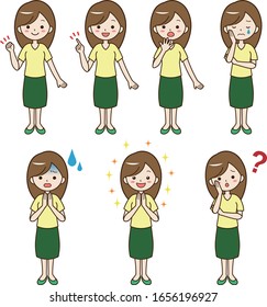 Collection of poses for young women