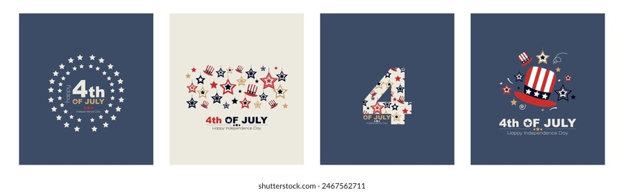 Collection of postcards for July 4th.