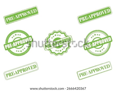 Collection of Pre-Approved Rubber Stamps and Seals