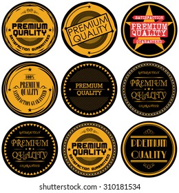 Collection of Premium and High Quality and Guarantee Labels design