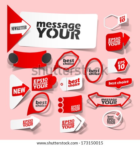 collection premium and high quality Labels, sign quality and satisfaction in the form of stickers