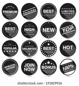 Collection Premium Quality and Guarantee Black Labels