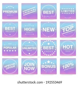 Collection Premium Quality and Guarantee Labels