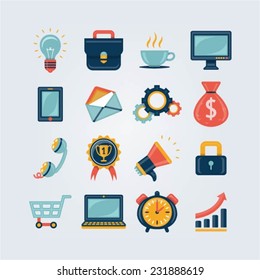 Collection of premium quality vector business icons