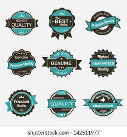 Collection of premium quality vintage labels eps8