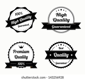 Collection of premium quality vintage labels eps8 vector