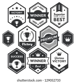 Collection of premium vector badges and packaging labels. Wide range of graphic styles (including modern, retro, clean, and classic). Utilitarian enough to be adaptable to other design styles. Eps10.