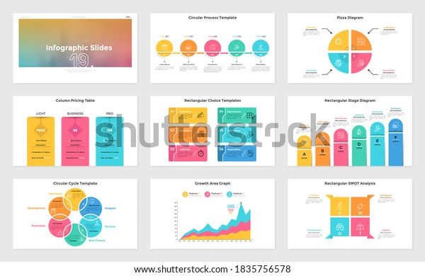 Collection Presentation Slides Square Swot Chart Stock Vector (Royalty ...