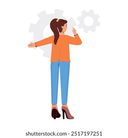 Coleção de Ilustrações Planas de Manuseio de Produto 


