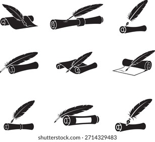 Collection of Quill and Scroll Icons