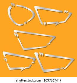collection of quote box bubble speech talk box illustration templates vector