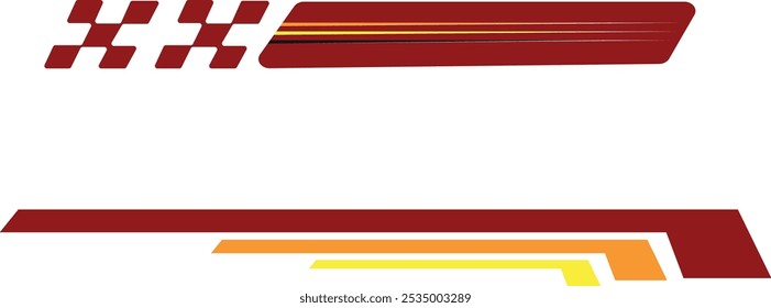  Coleção de estilo de corrida adesivo de vinil de envoltório de veículo listrado