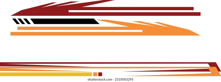  Collection of racing style striped vehicle wrap vinyl sticker