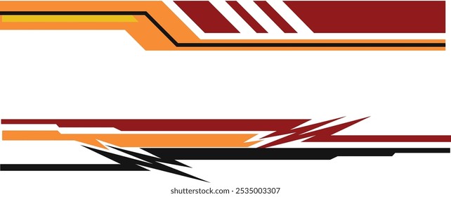  Collection of racing style striped vehicle wrap vinyl sticker