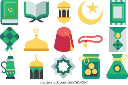 Collection Ramadhan Icon Green, Simple
