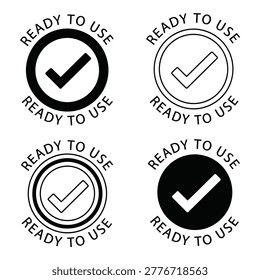 Collection of ready to use checkmark icons in vector format, featuring approved symbols on a clean white background for various commercial applications.