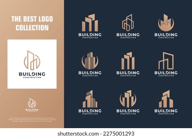 Collection of real estate logo design inspiration.