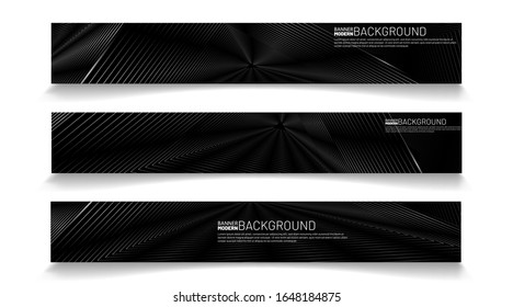 Collection of rectangular banners. Abstract vector background for your design