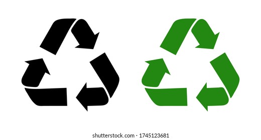 collection of recycle icon vector illustration. Recycle symbols isolated. editable icon.