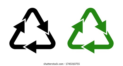 collection of recycle icon vector illustration. Recycle symbols isolated. editable icon.